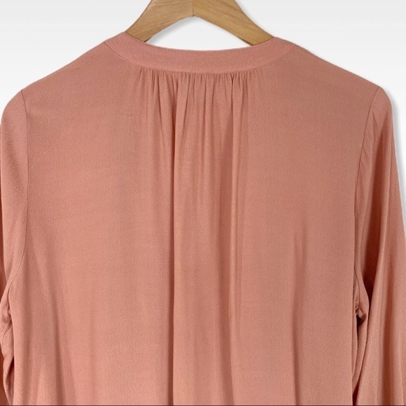 Madewell Lace up flowy Peach Top - Picture 8 of 11